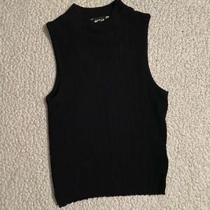 black knitted mock neck size small